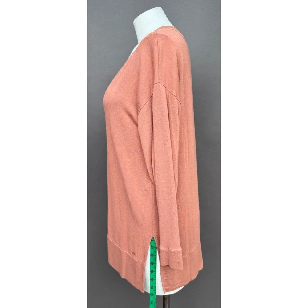 Victoria's Secret Lounge Set XL Pink Modal V-Neck Tunic Jogger Pajamas 2PC Sleep